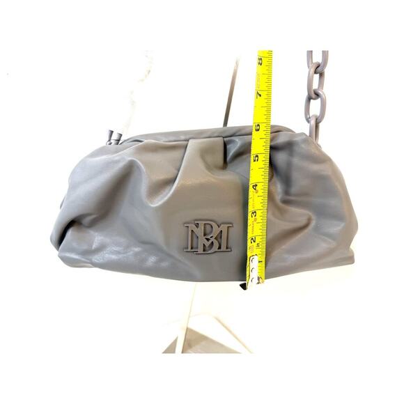 BADGLEY MISCHKA Clutch Smoke Grey, Unique Chain Strap Shoulder Bag - Picture 4 of 6